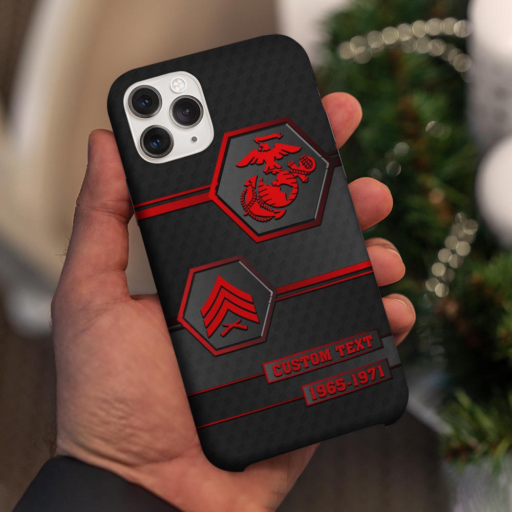 Customized US Military Proudly Served Phone Case