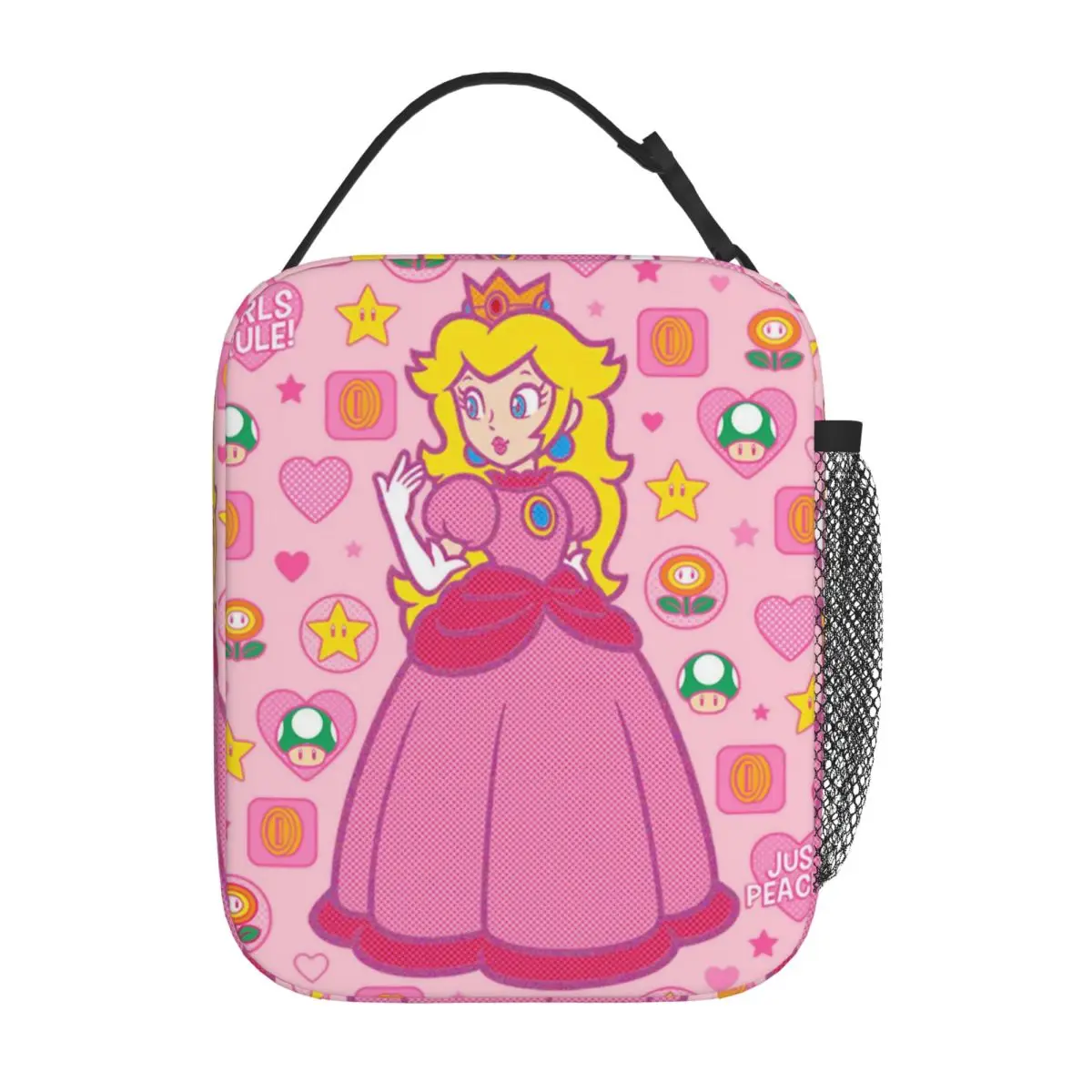 Kids Lunch Bag Cartoon Super Mario Thermal Insulated Food Container Cooler Bag