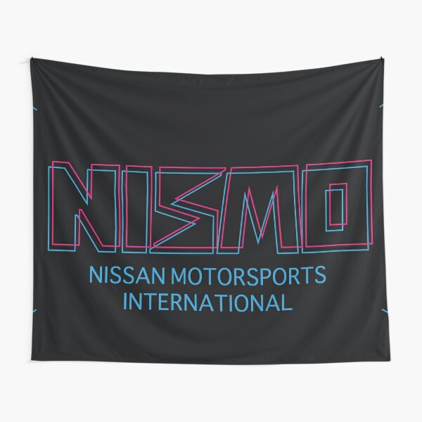 Retro Nismo Nissan Motorsport International Logo Tapestry
