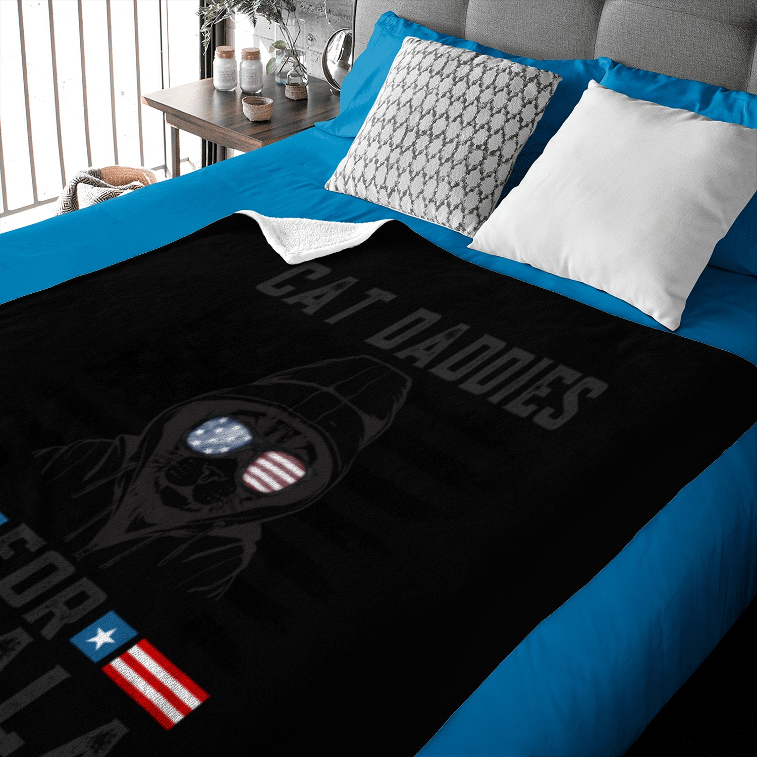 Cat daddies for kamala Harris 2024 Baby Blankets
