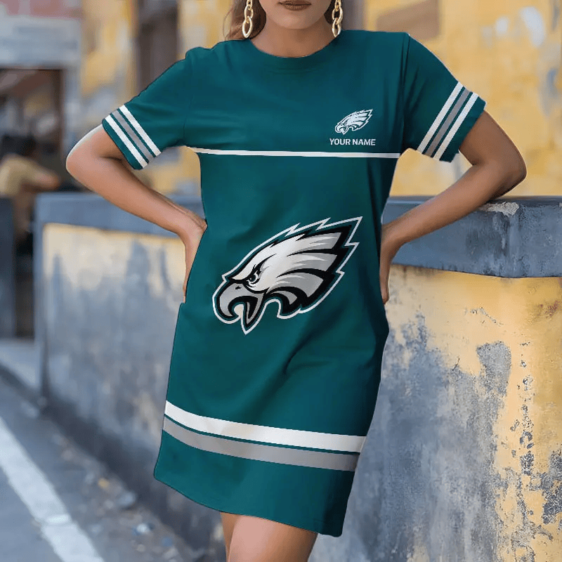 Philadelphia Eagles Football Jersey Dress, Gift For Women