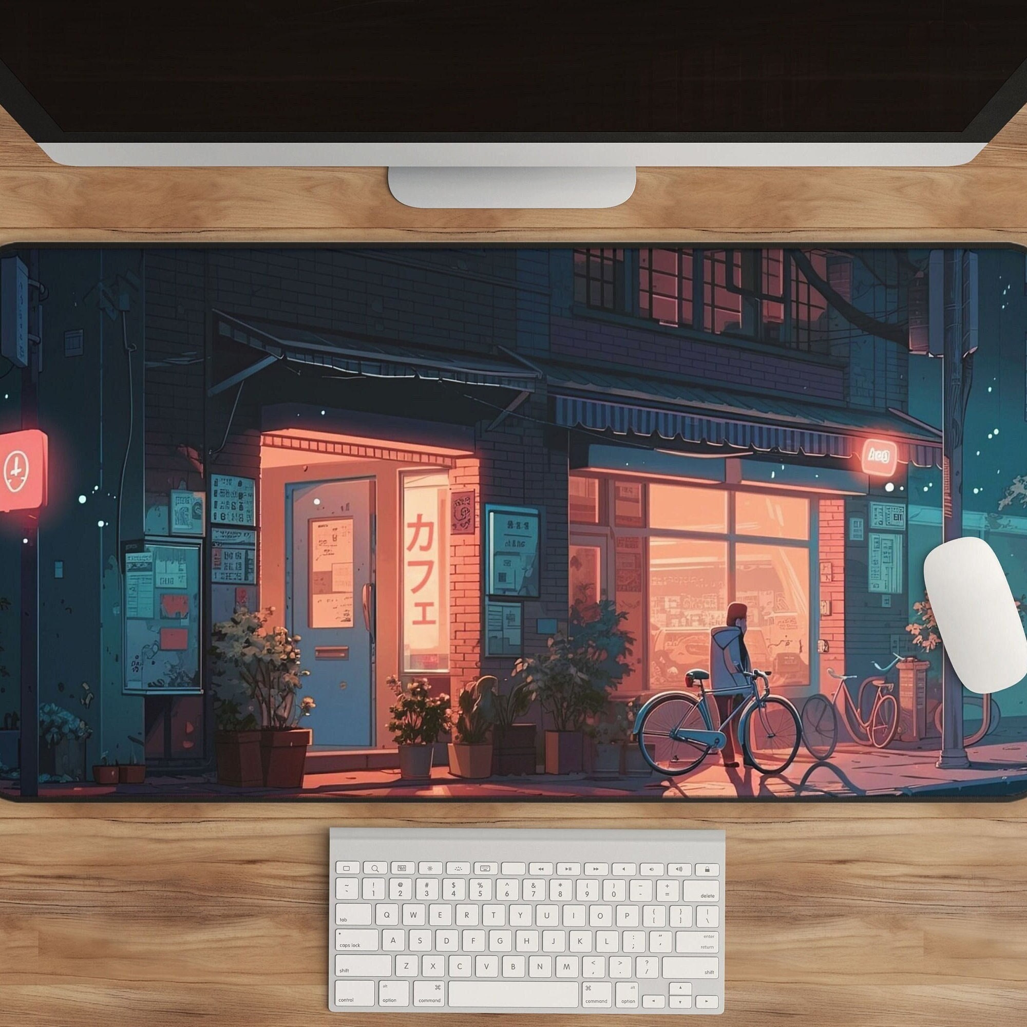 Tokyo Street Art Desk Mat Anime Gaming Mousepad