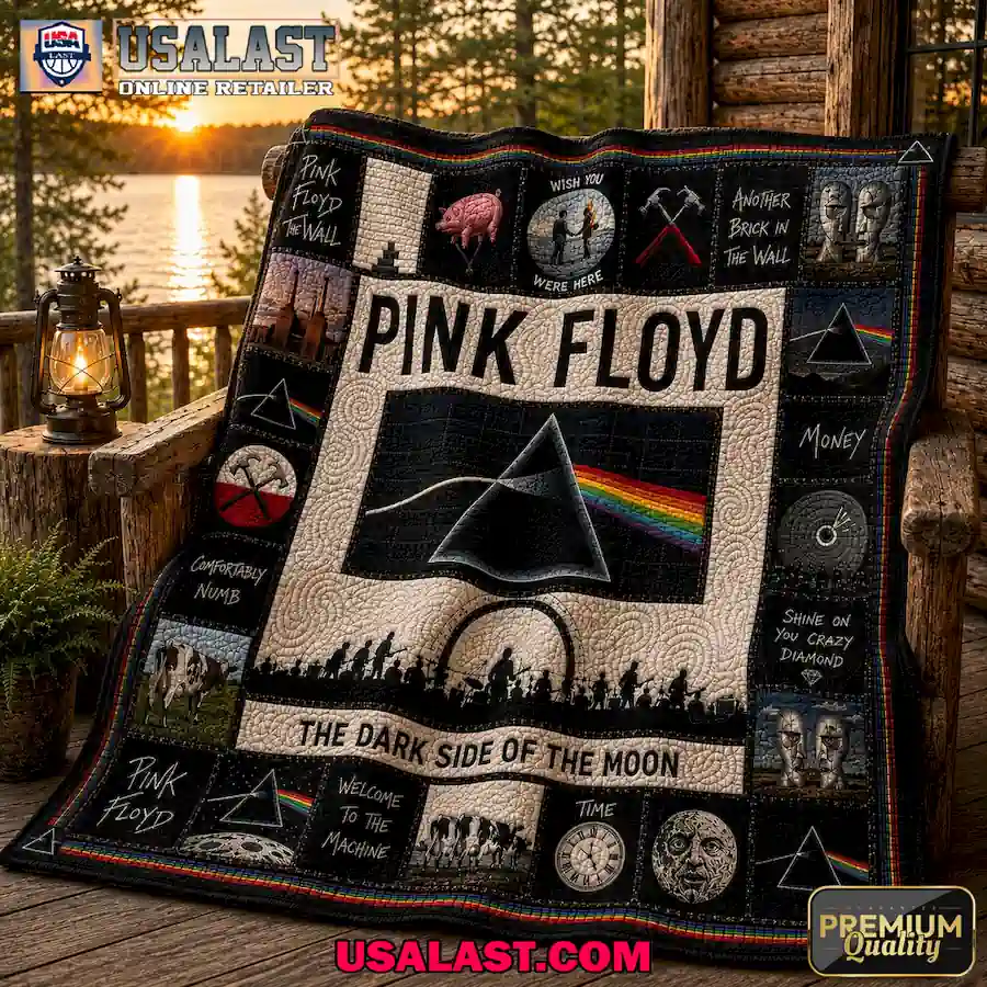 Pink Floyd The Dark Side Of The Moon Edition Quilt Blanket