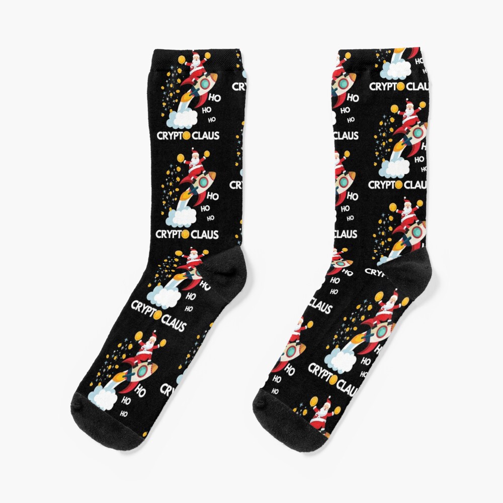 All I want for Christmas is Bitcoin Crypto Essential. Crypto Claus Coin - Merry Christmas Socks