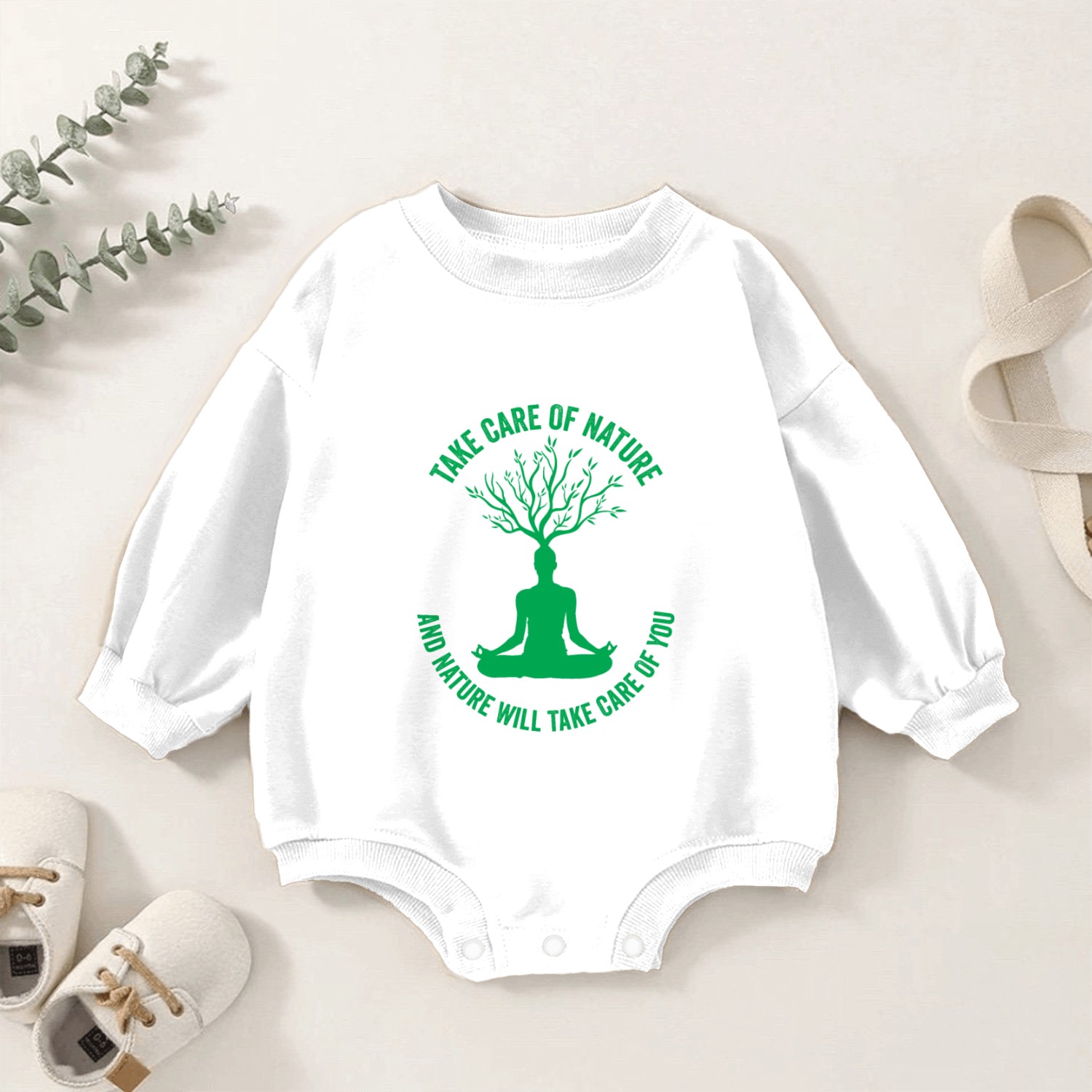 Take Care Of Nature And Nature Will Take Care Of Baby Romper Sweatshirts