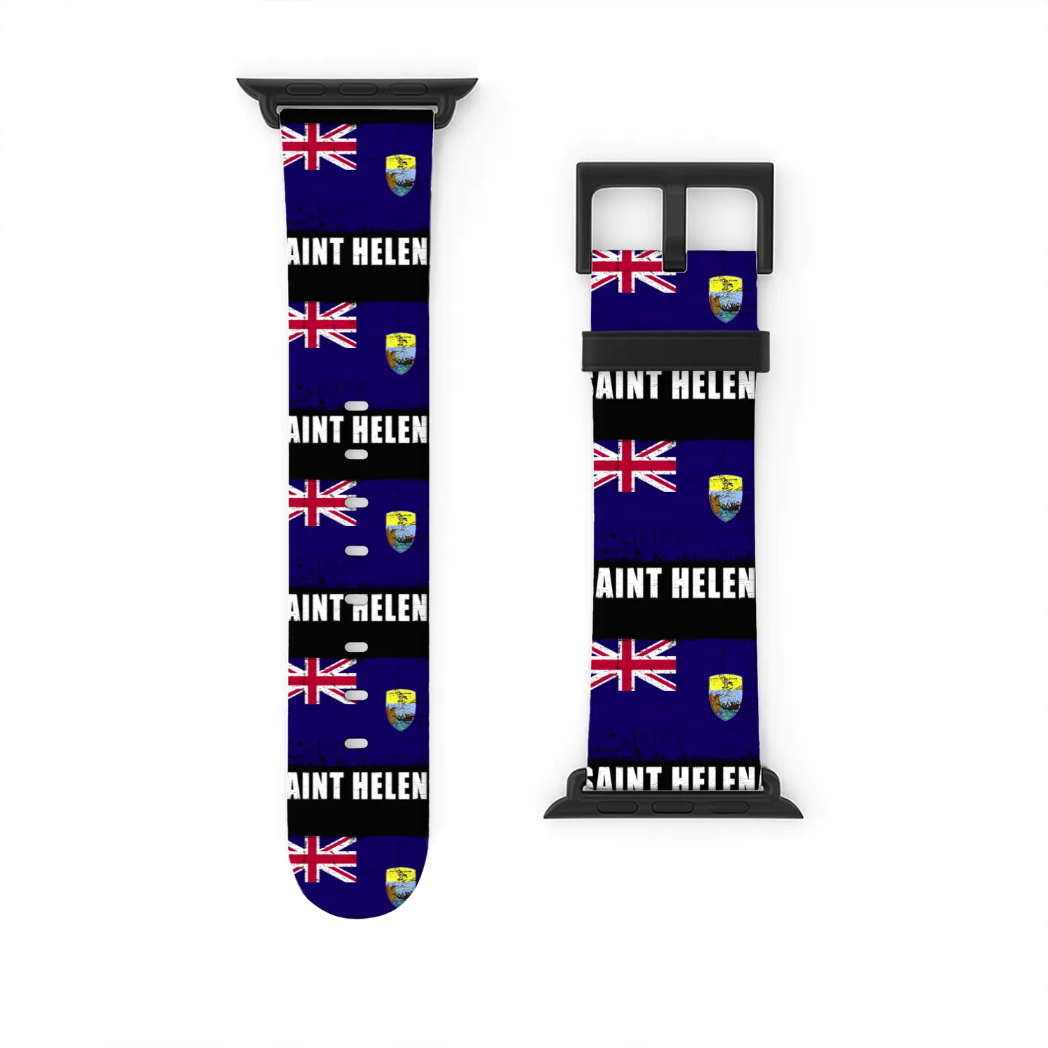 Saint Helena Flag Grunge Country Flag Saint Helena Watch Bands For Apple Watch