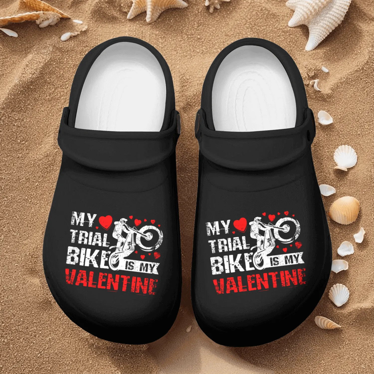 My Trial Bike Is My Valentine Nurse Clogs