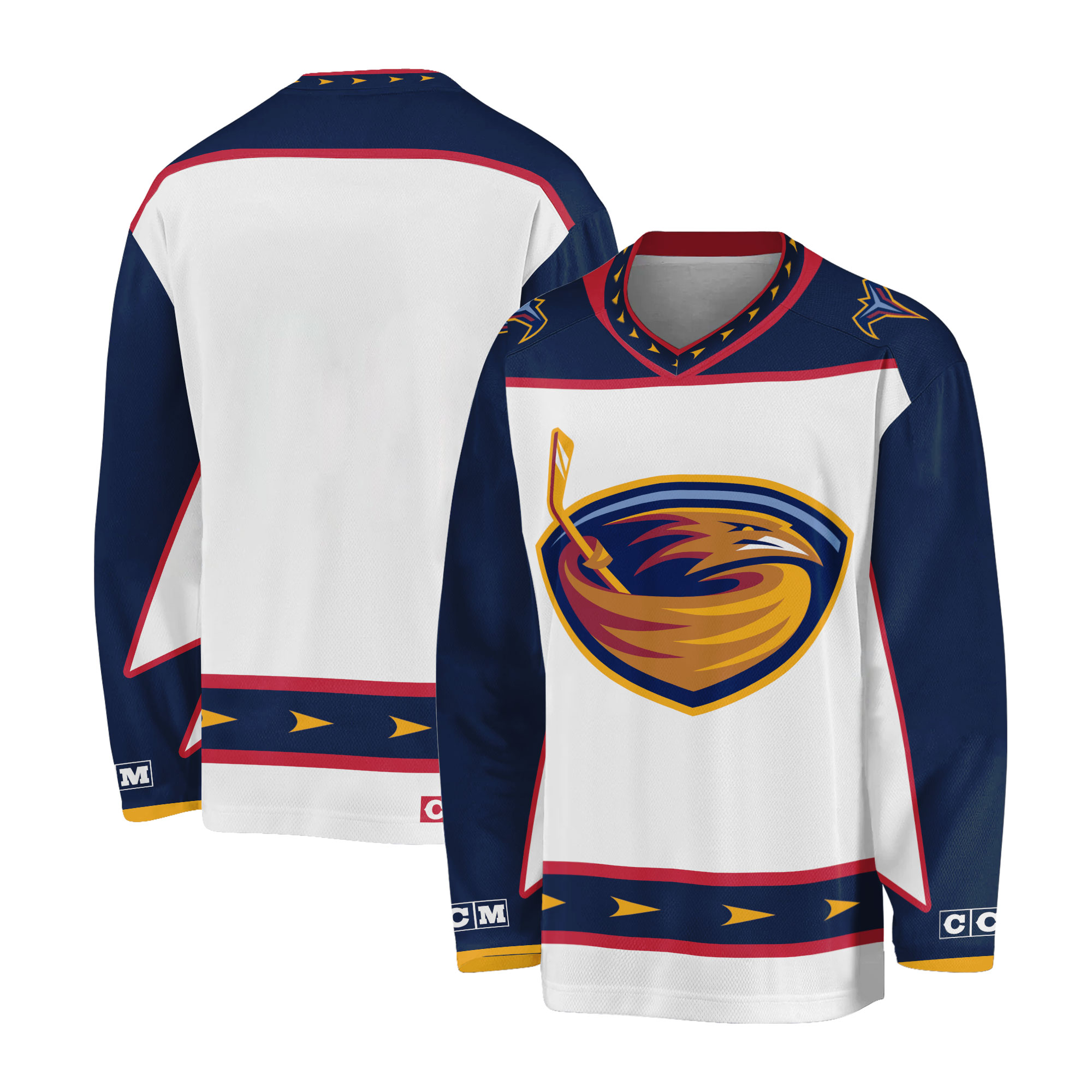 Vintage CCM Atlanta Thrashers Hockey Jersey Men’s Medium White NHL