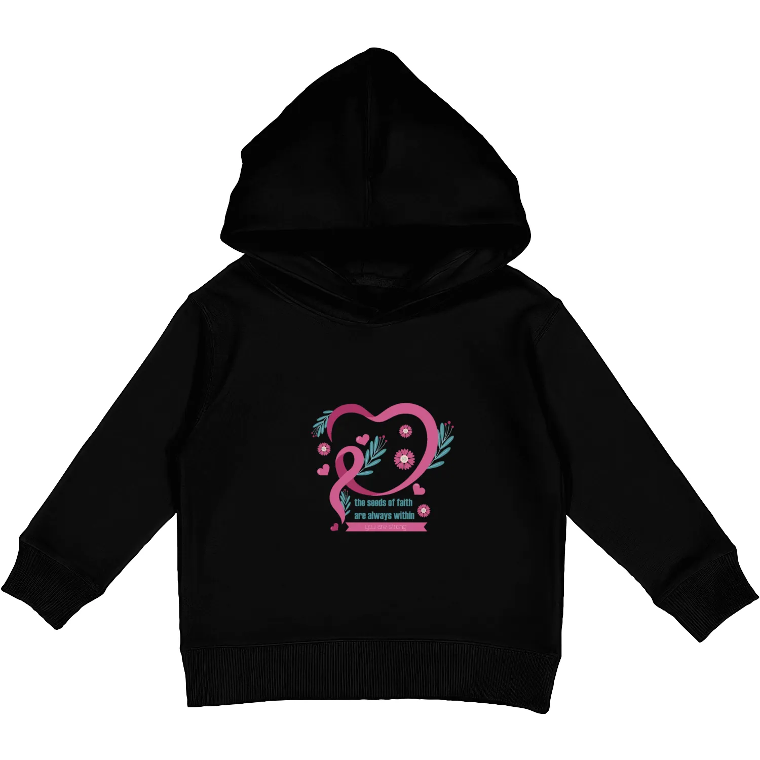 the seeds of faith are always with you are strong Kids Pullover Hoodies