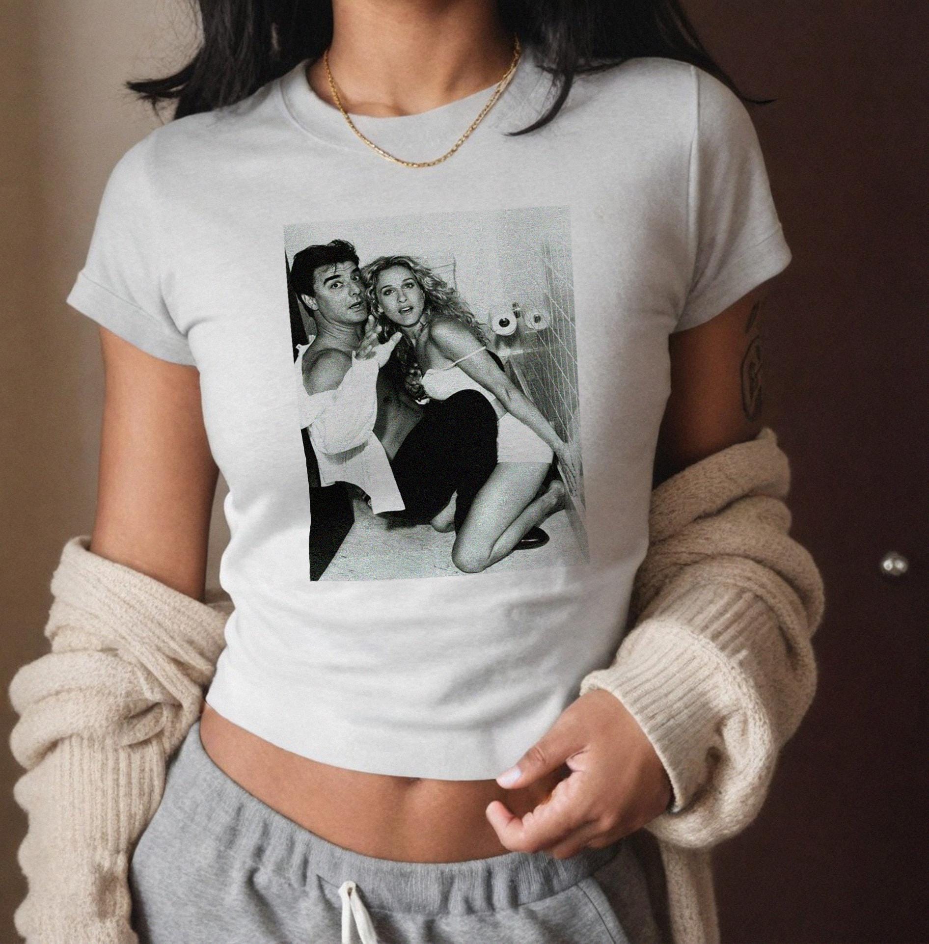 Carrie and Big Heavy Cotton 90s / Y2k cute baby tee