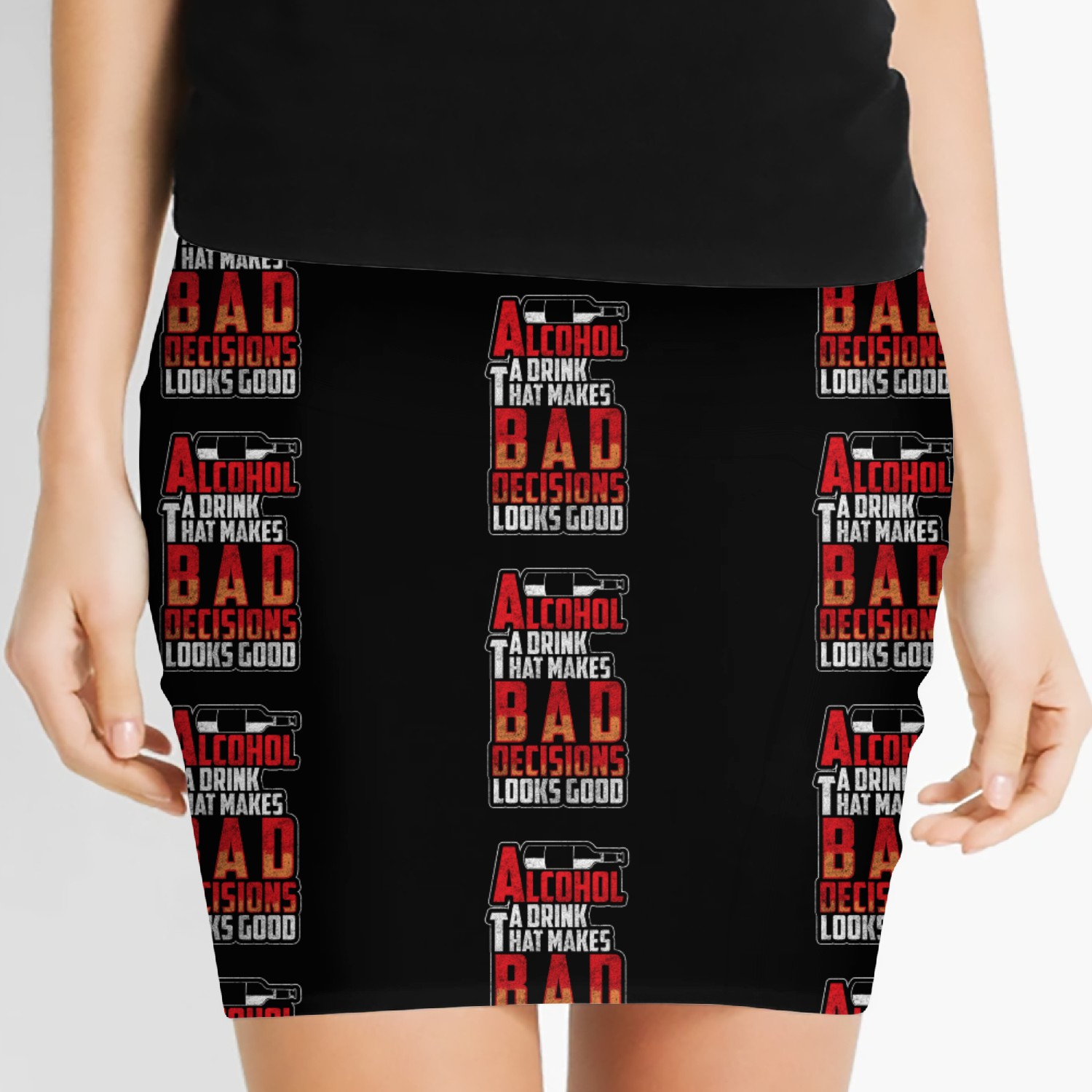 Partying Wine Disco Women's Mini Skirts