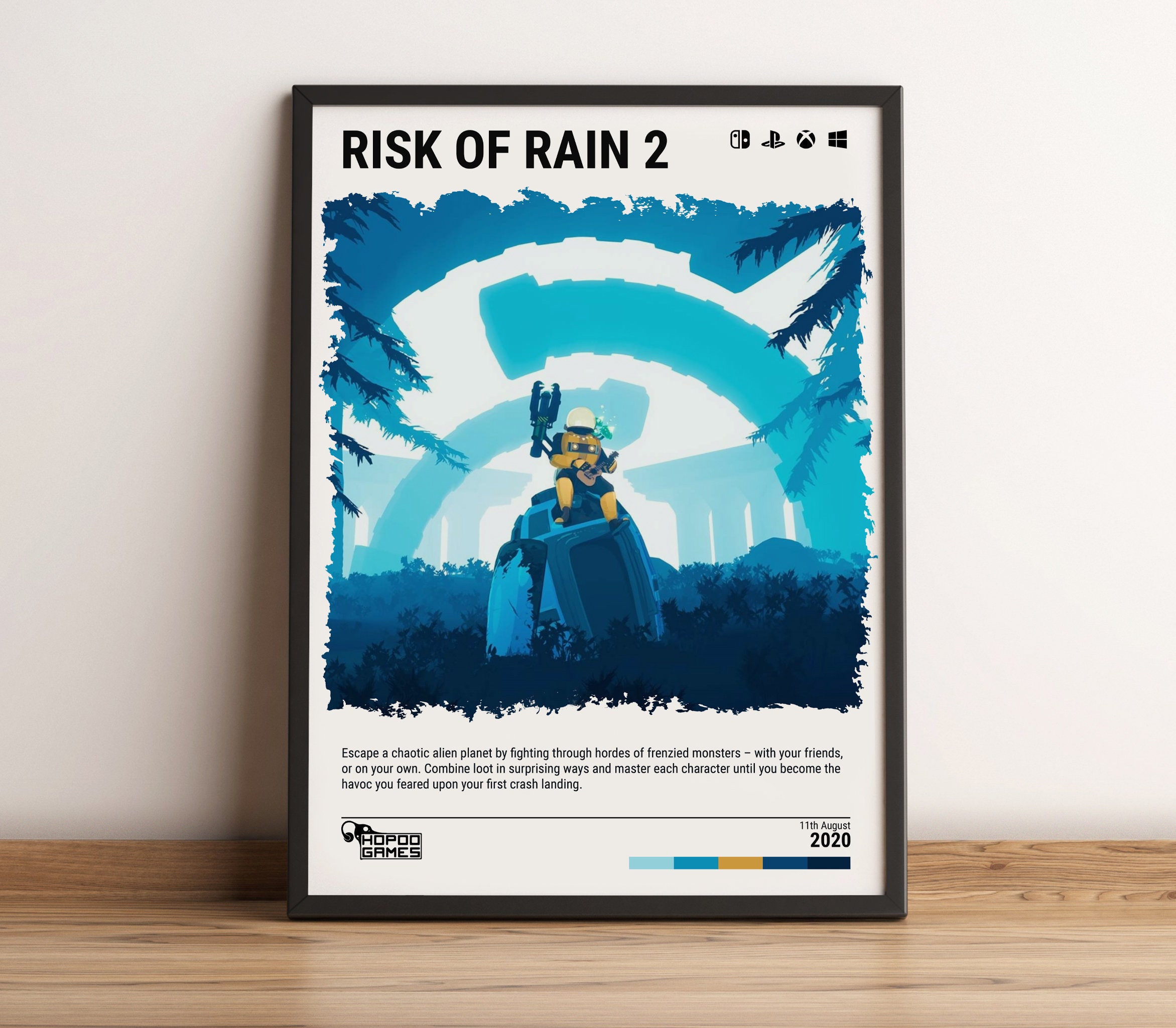Risk of Rain 2 (2020) Poster - Video Game Wall Art Print - Gaming Gift