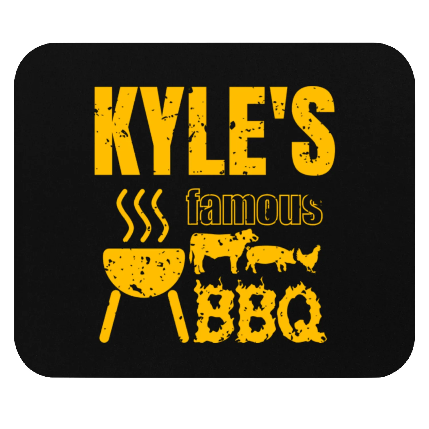 Kyle Famous BBQ for the Barbecue Lover Grill Mouse Pads