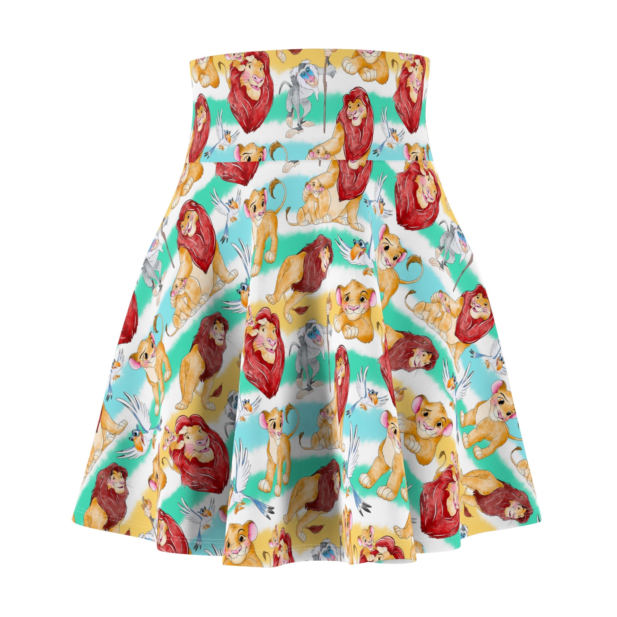 Lion King Women's Skater Skirt (AOP)