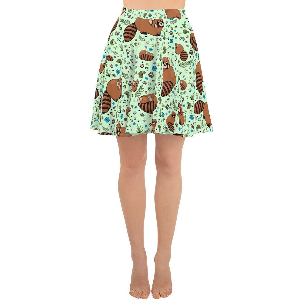Red Panda Skater Skirt