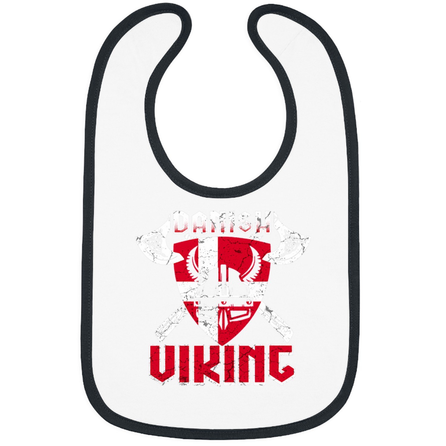 Danish Viking Denmark Flag Scandinavia 6 Bibs