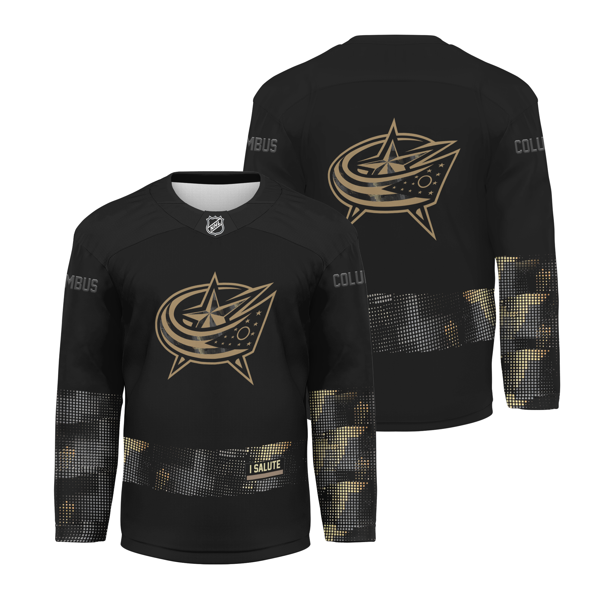 Columbus Blue Jackets Military Appreciation Night Men's Hockey Jersey