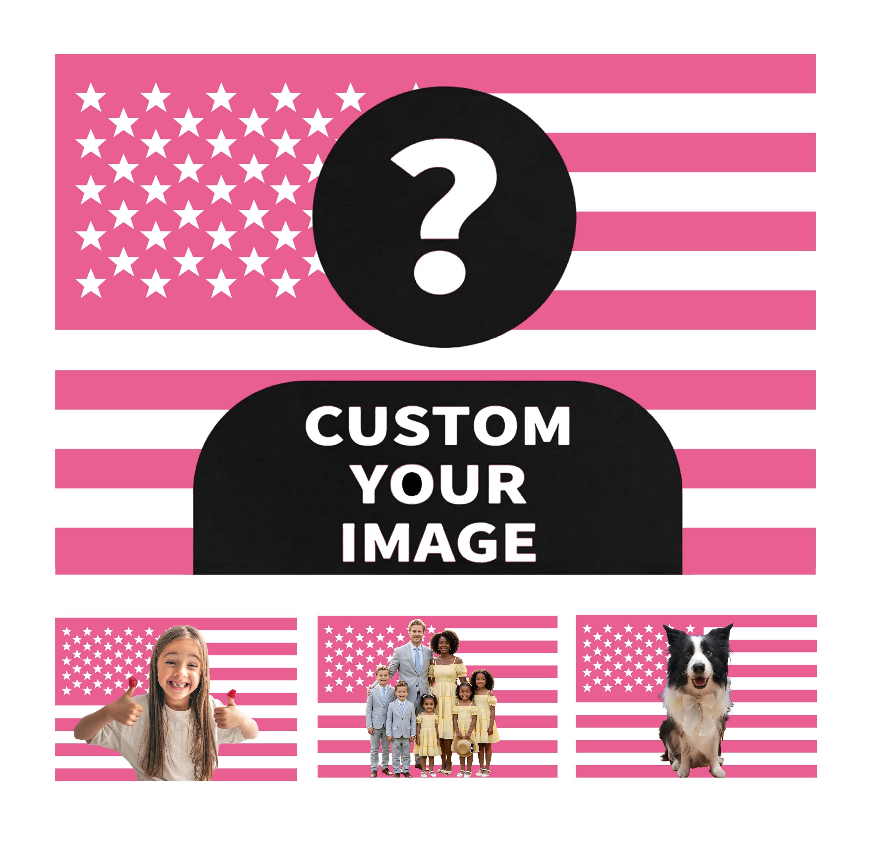 Personalized American Flag Tapestry Custom Photo Patriotic Wall Decor