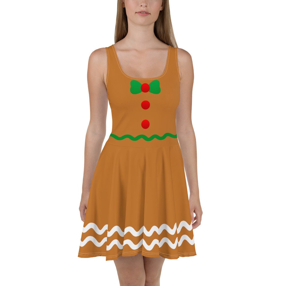Gingerbread Man Skater Dress