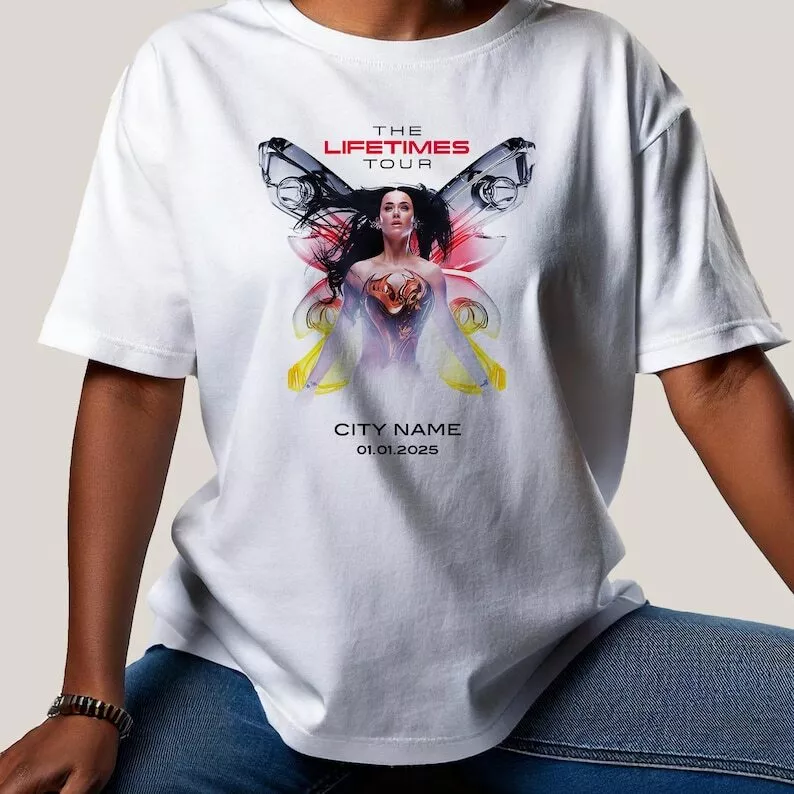 Katy Perry - Personalized Lifetimes Tour 2025 Date Shirt