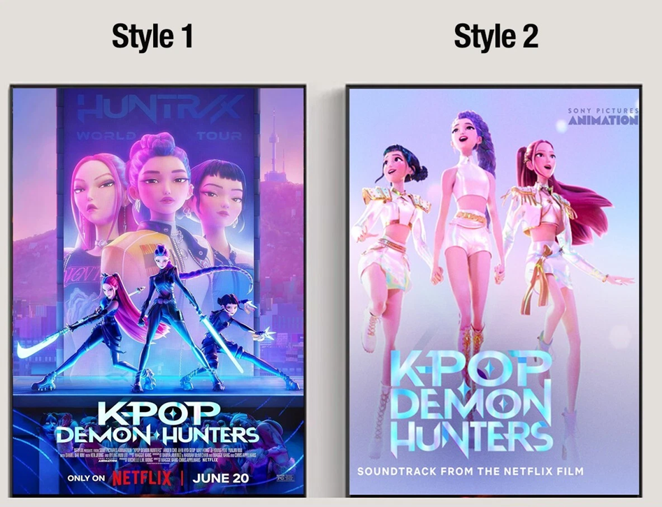 Kpop Demon Hunters - Vintage Movie Poster 2025