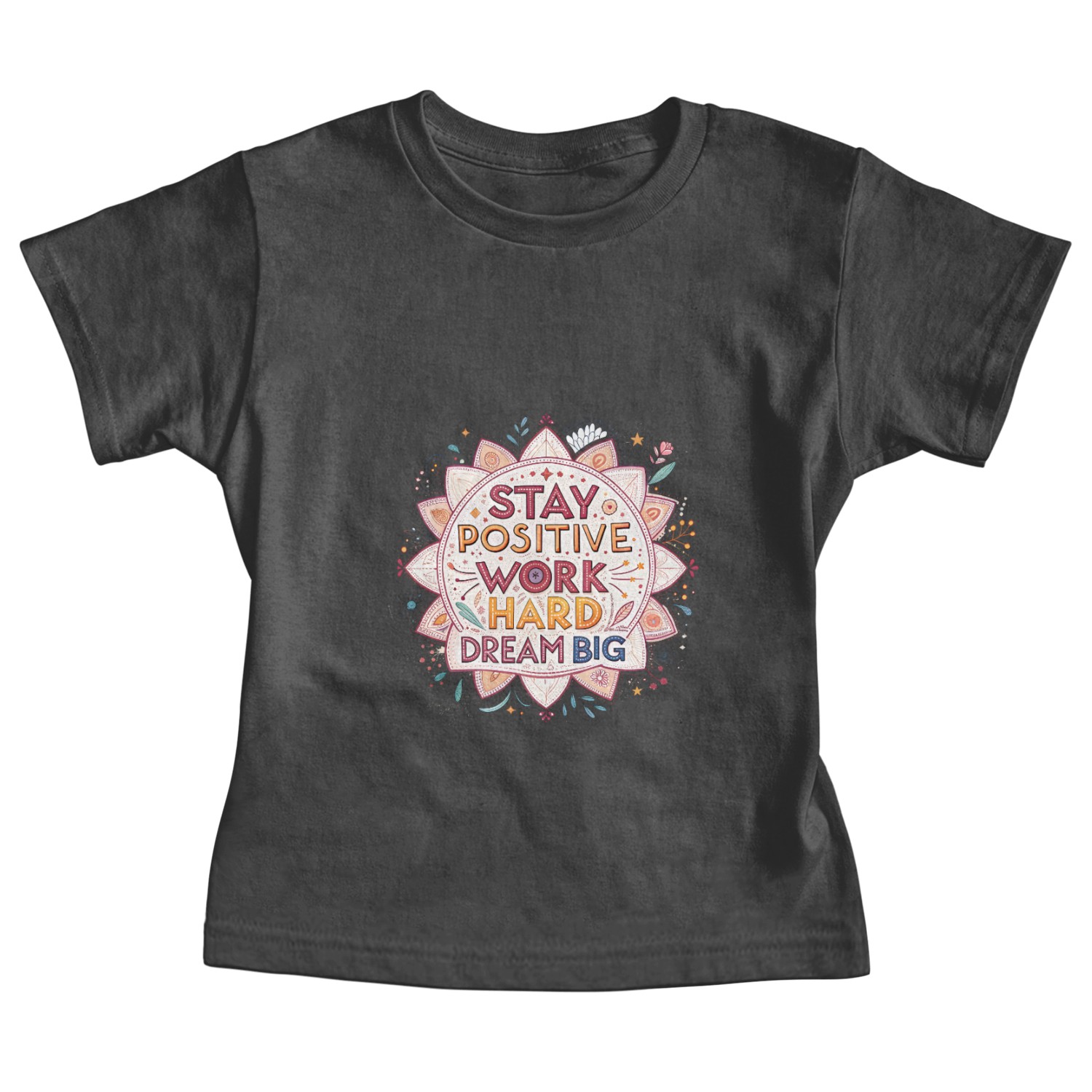 Inspirational Mandala with Motivational Quotes Baby Tees