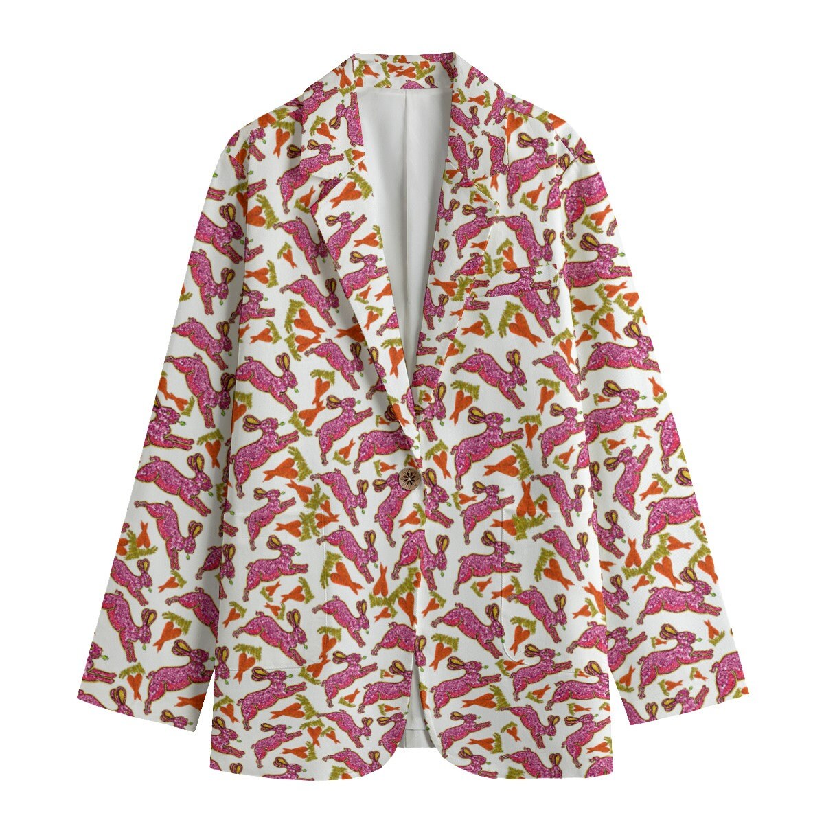 Women's Leisure Blazer, Easter Bunny, Easter Bunny Blazer, Easter Blazer, Bunny Blazer, Rabbits Blazer, Bunnies Blazer, gift