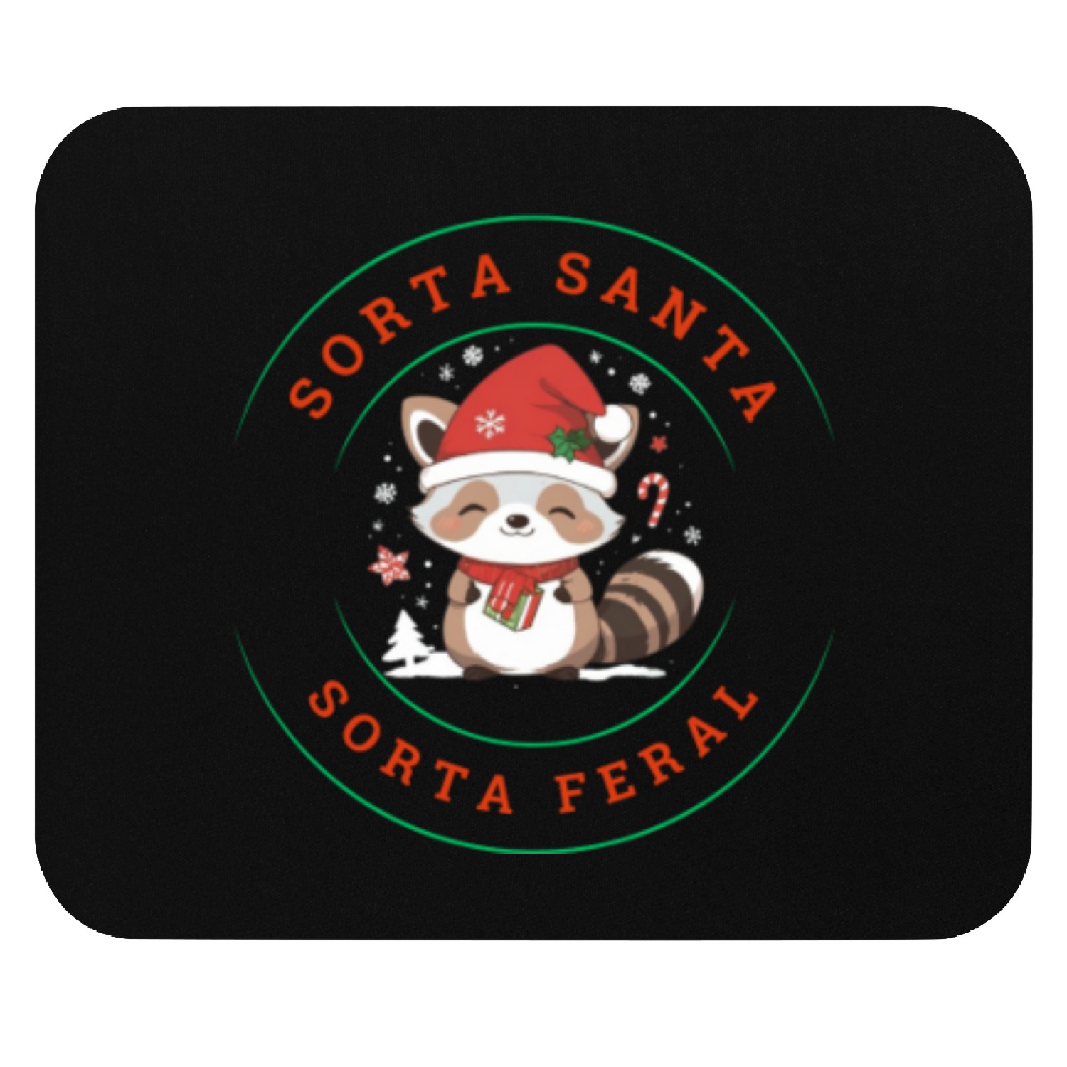 Sorta santa sorta feral Mouse Pads design
