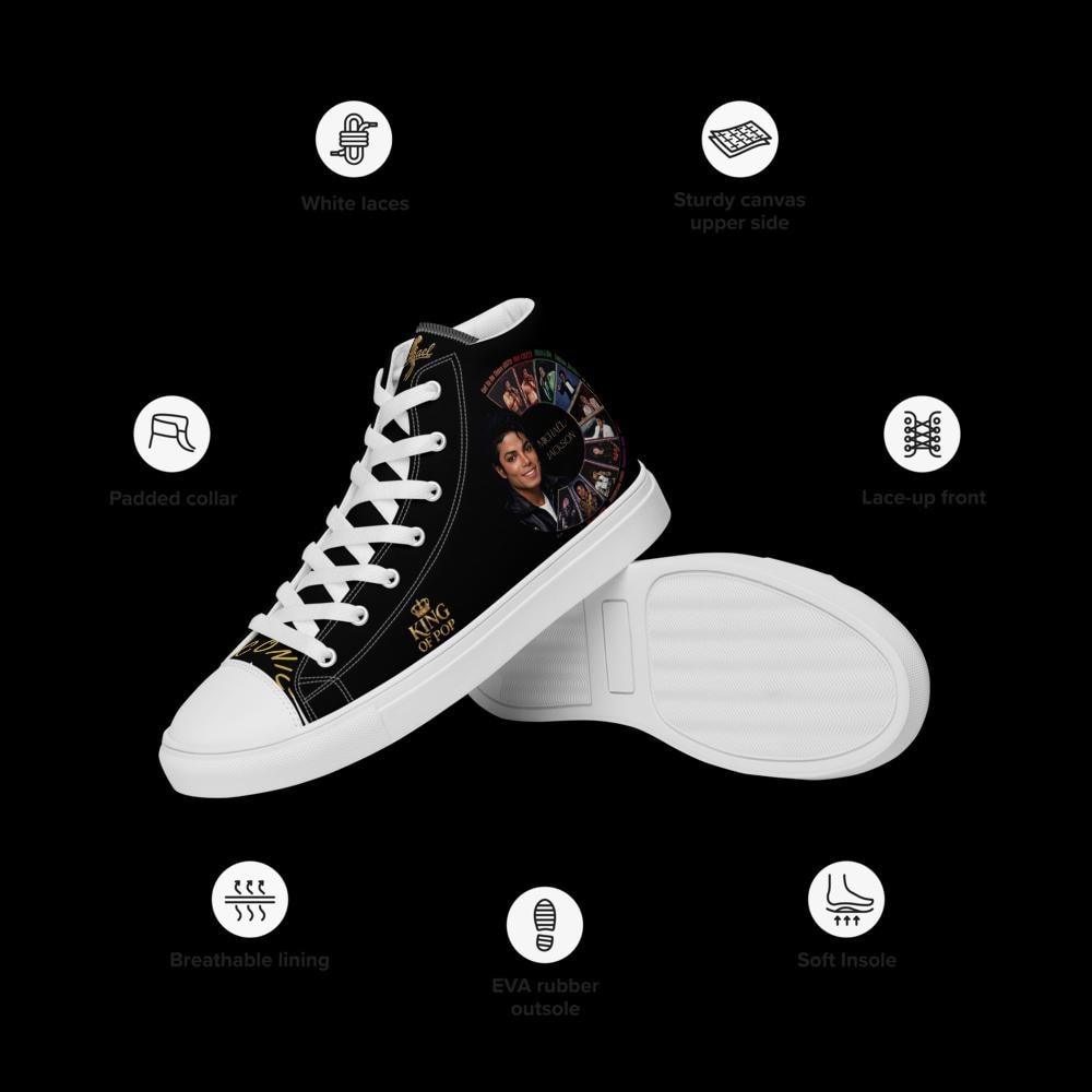 MJ ICONIC Men's High Top Canvas Sneakers
