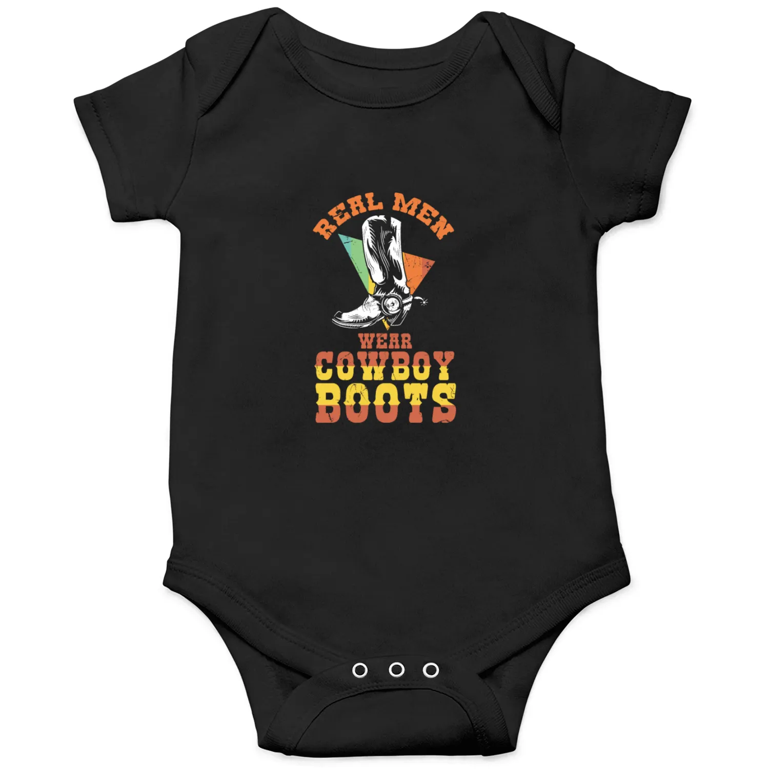 Men Wear Cowboy Boots Onesies