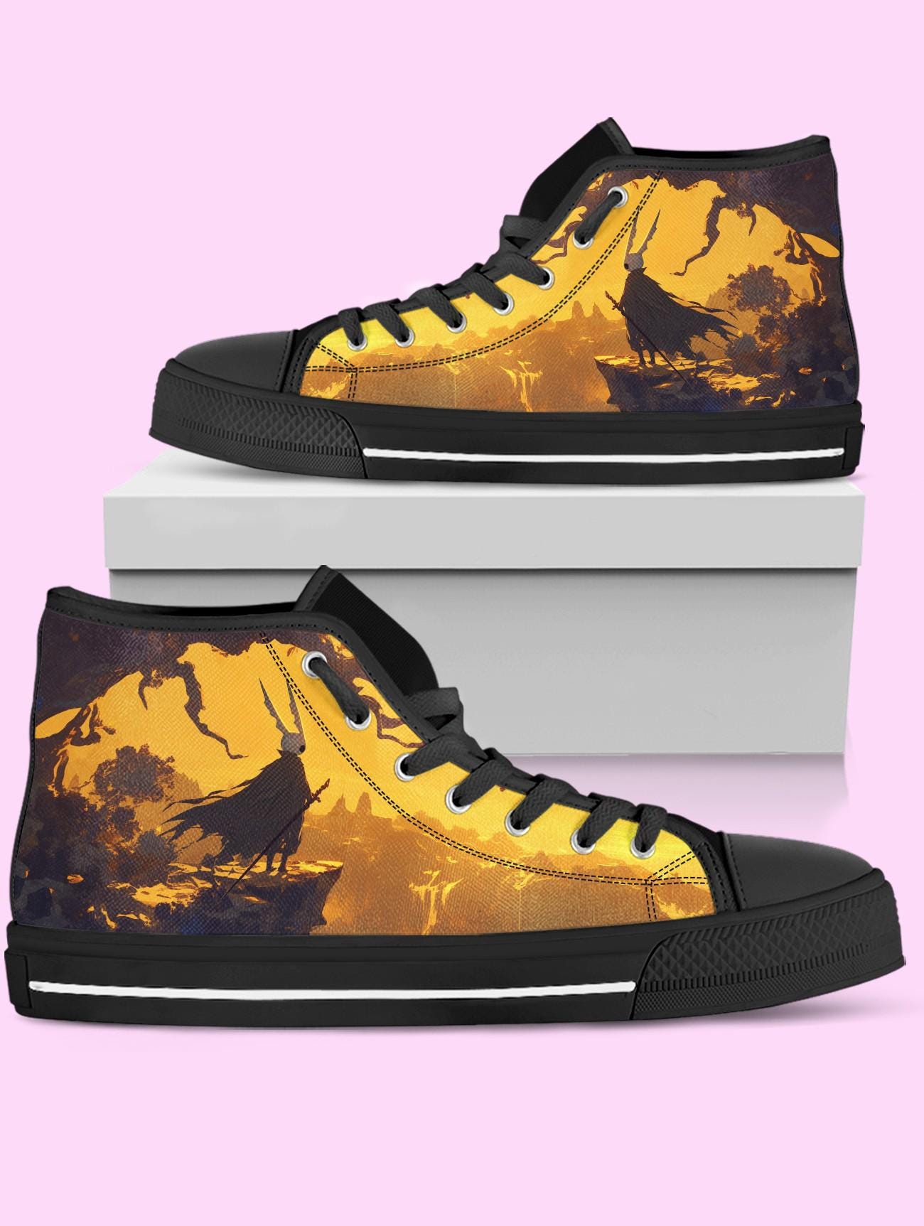 Hollow Knight Silksong High Top Shoes, Video Game Shoes