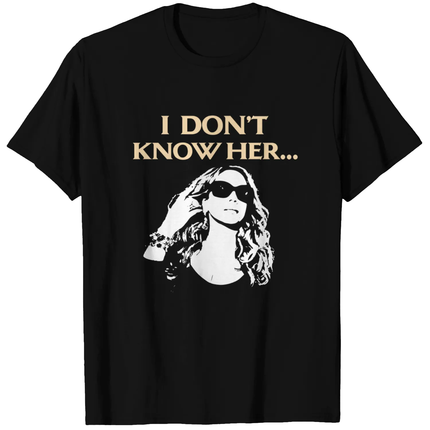Rhinestoned Mariah Carey Lambily I Don't Know Her Lamb Made Graphic Pop Art Iconic Diva Shade concert T-Shirt Queen Black unisex