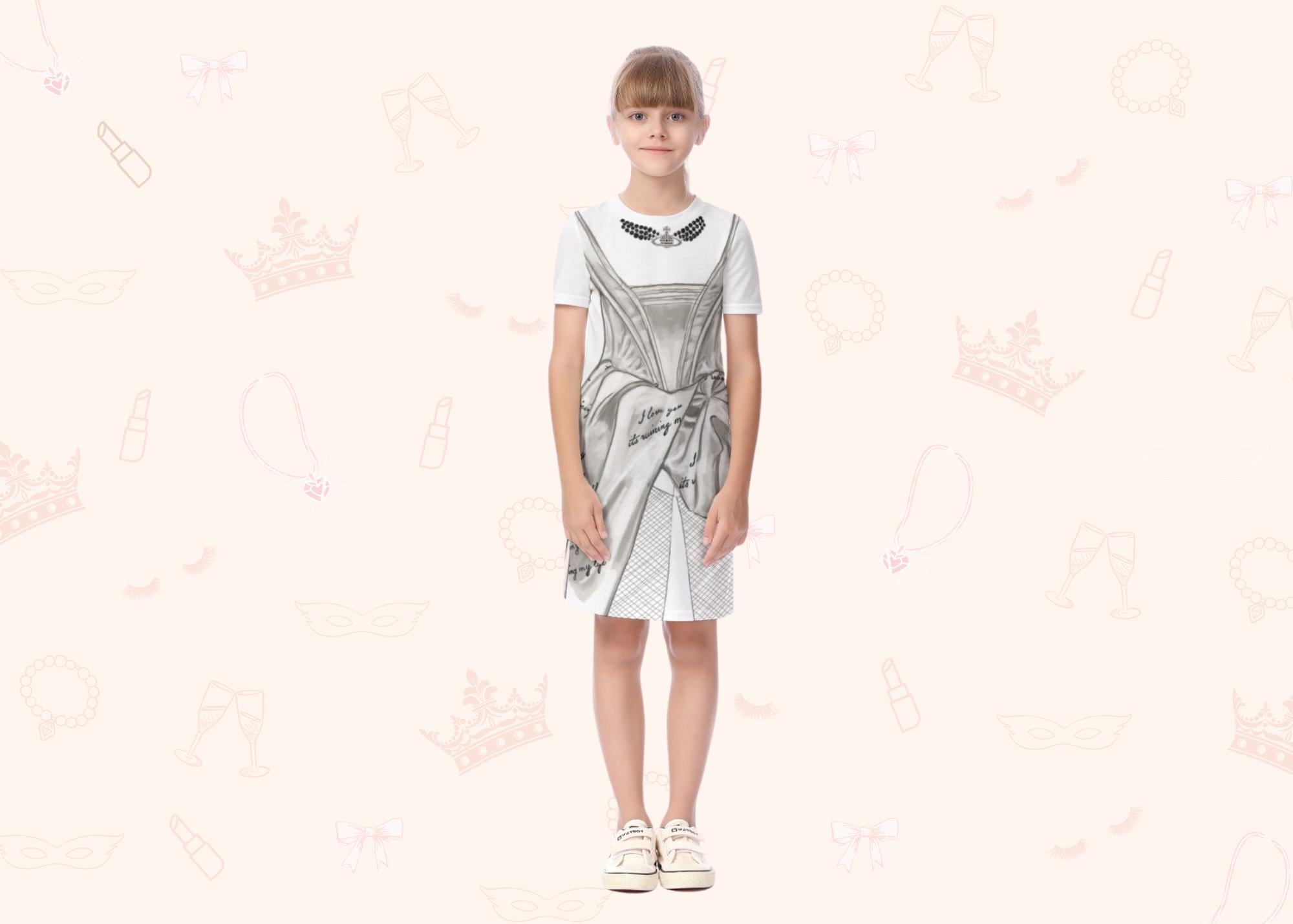 Talk Now T-Shirt Dress (Kids) | Easy Costume, Fun Loungewear, Unique Gift
