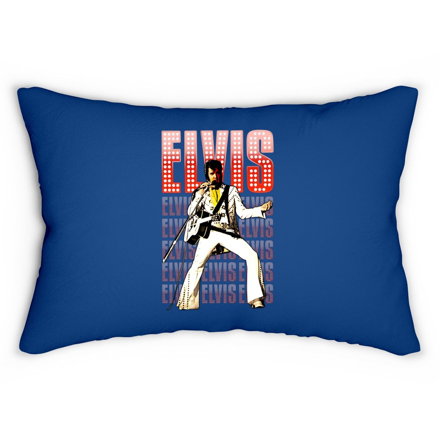 Elvis Presley Retro Rock Music Lumbar Pillow