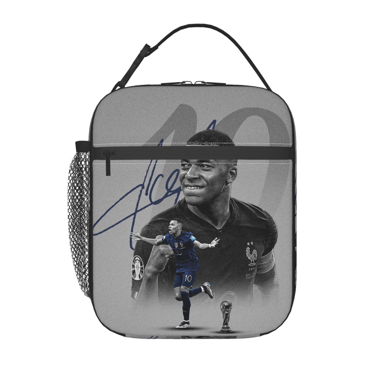 Mbappe Football Sport Insulated Kids Lunch Bag, Soccer Fan Gift, Back to School, Student Lunch Bag
