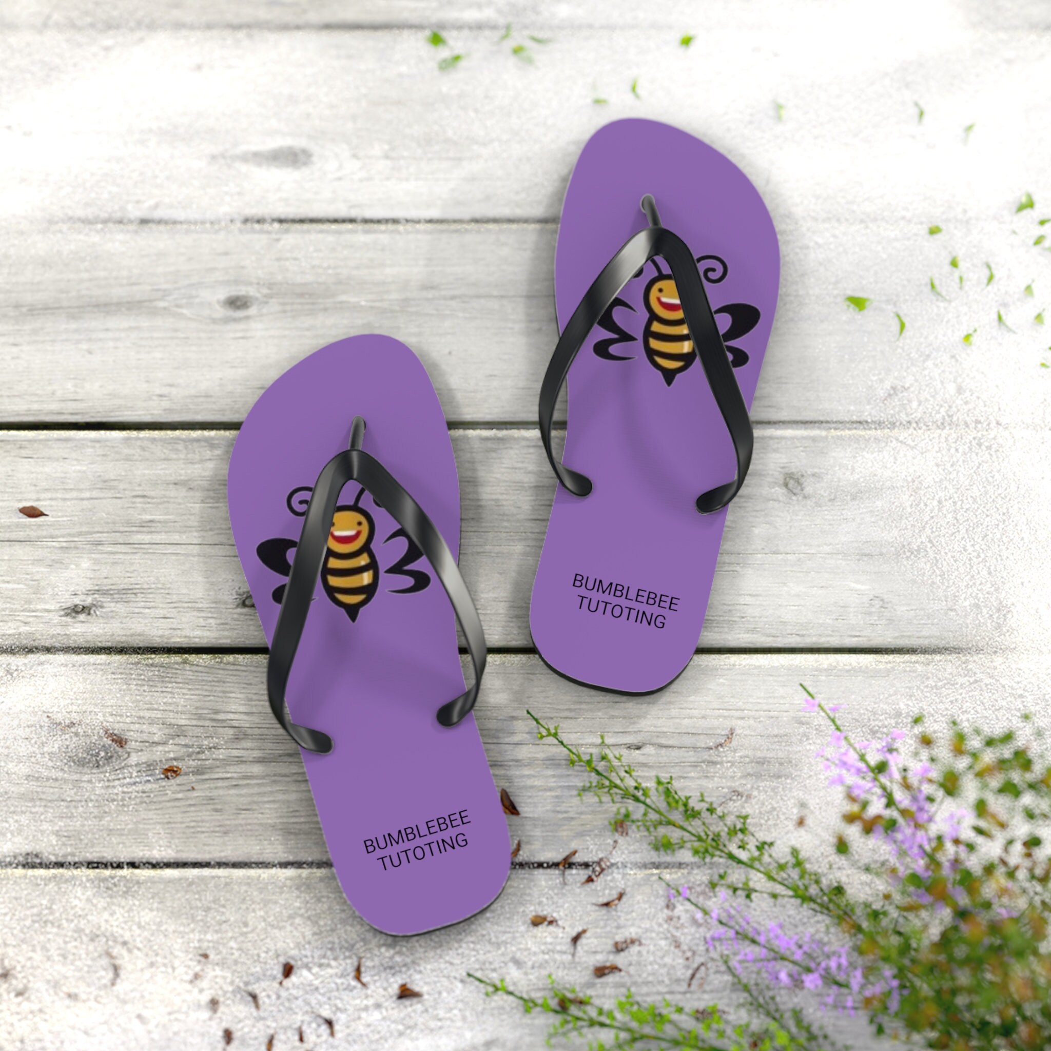 Bumblebee Tutoring Flip Flops
