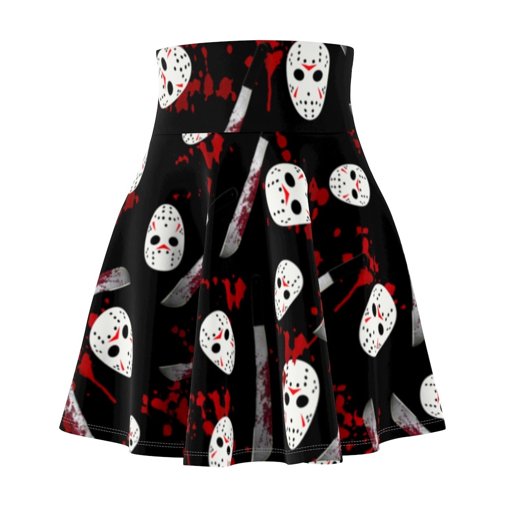 Jason Inspired Halloween Skater Skirt for Women