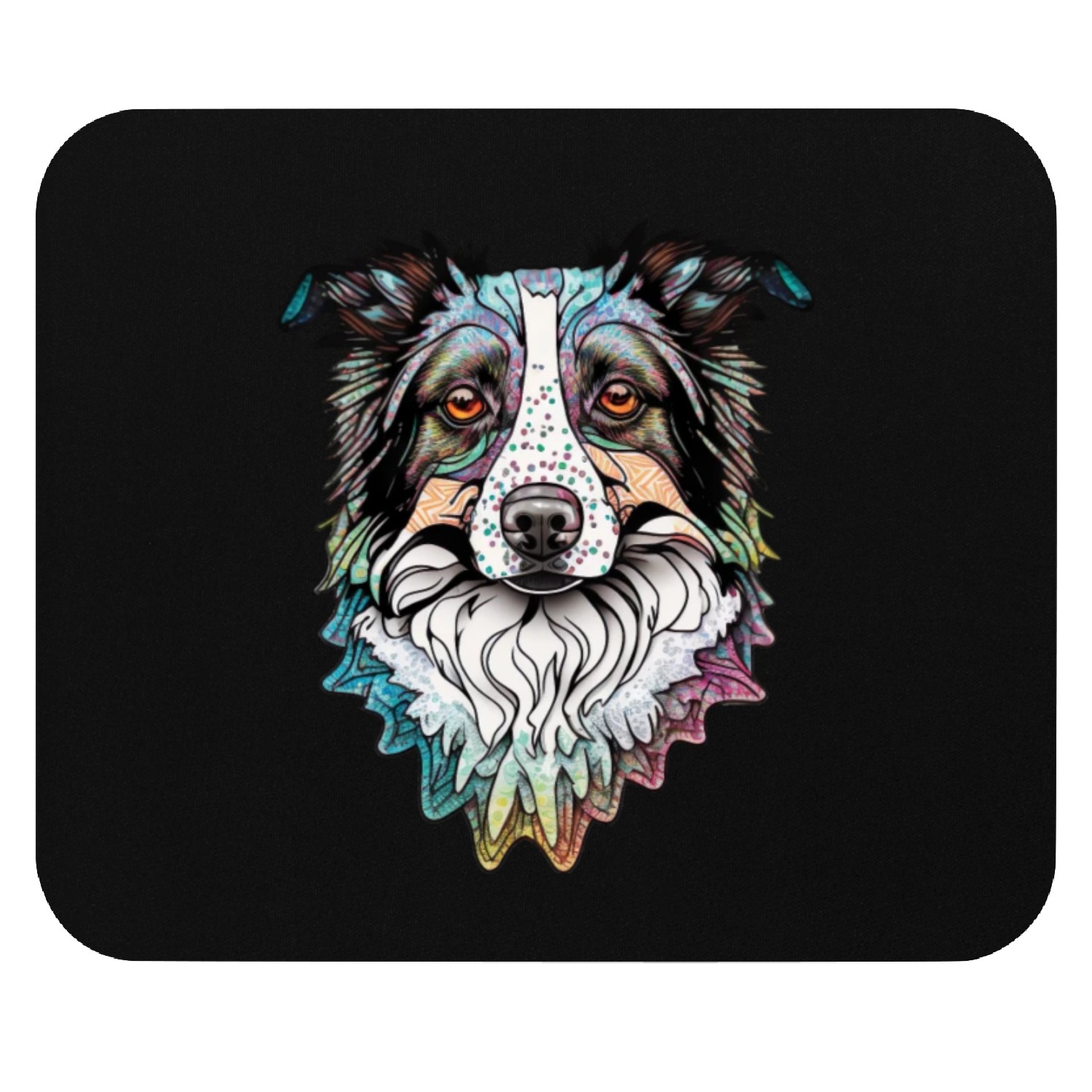 Border Collie Fantasy Dog Mouse Pads