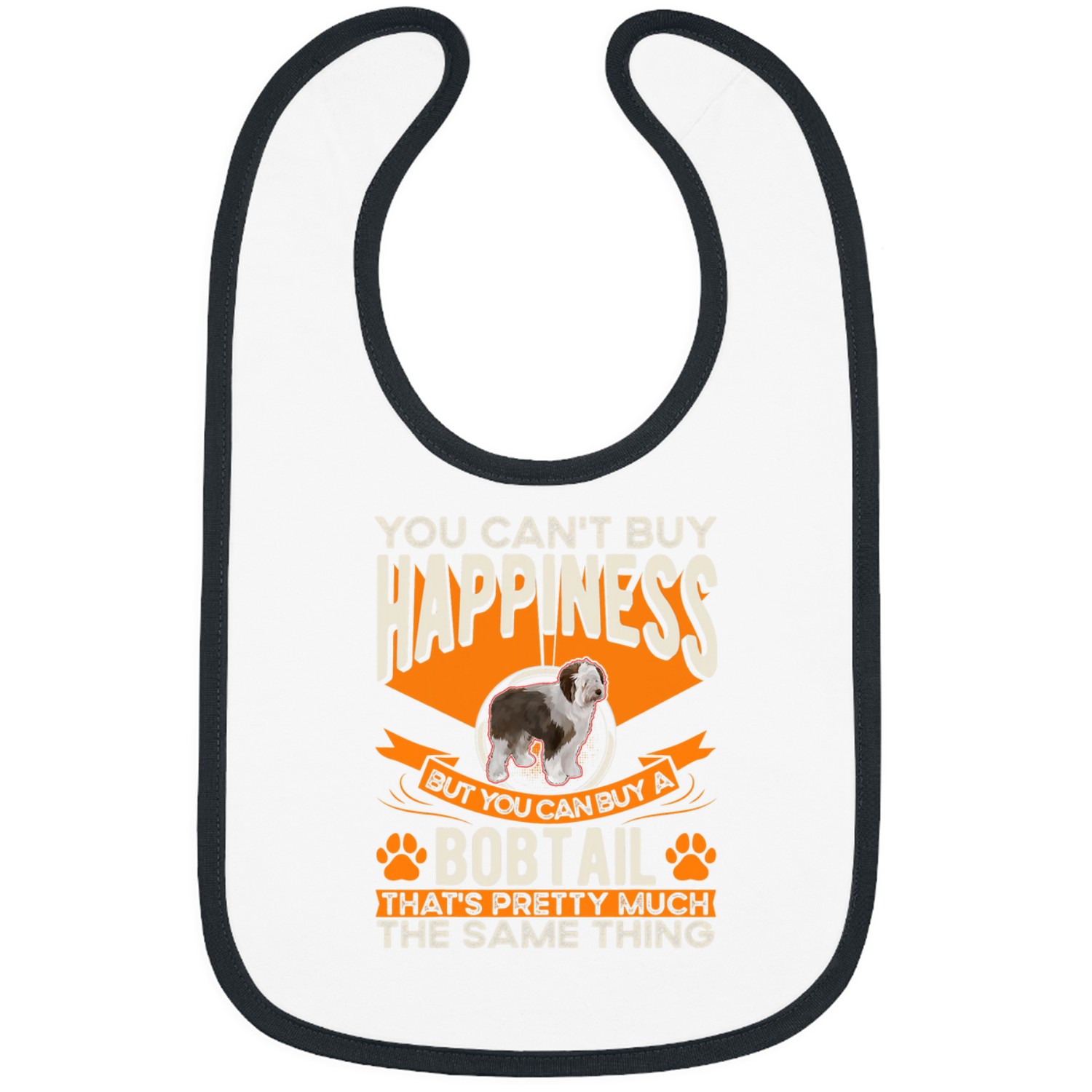 Bobtail Happiness Old English Sheepdog Bobtail Bibs