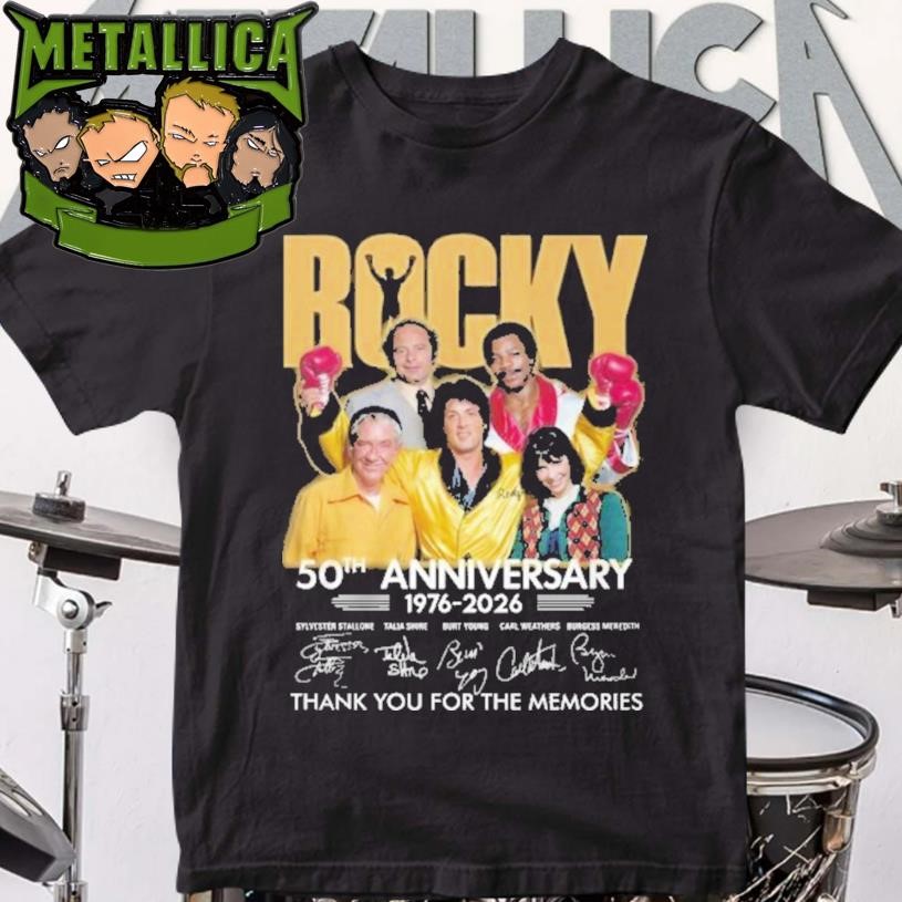 Rocky 50th Anniversary 1976-2026 Thank You shirt
