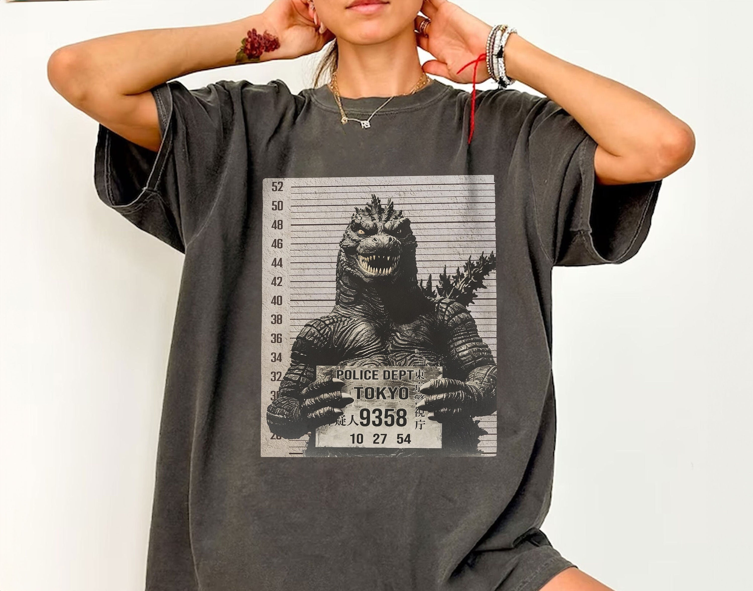 Funny god zilla Mugshot Shirts, King of Monsters god zilla Shirt
