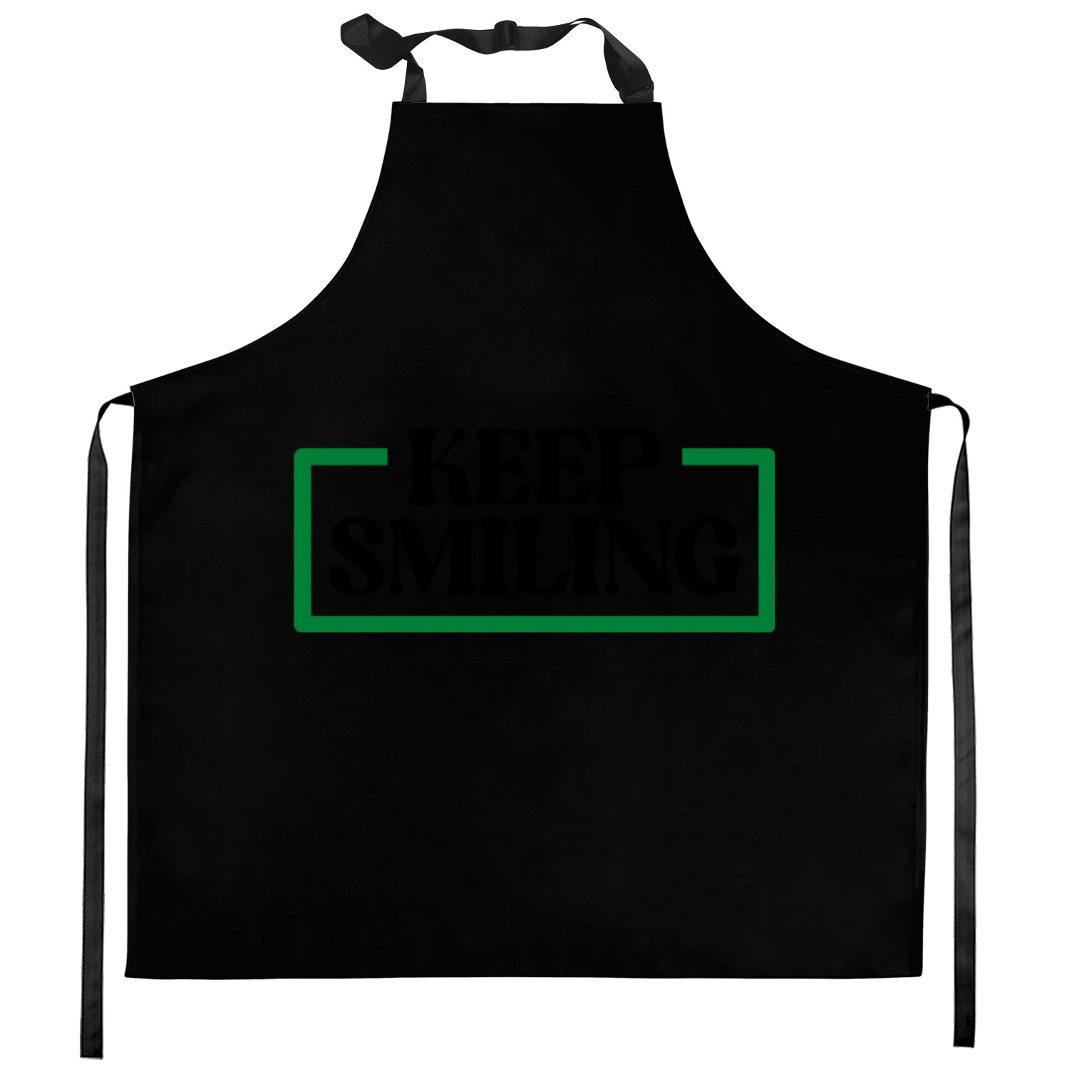 keep smiling Kitchen Aprons