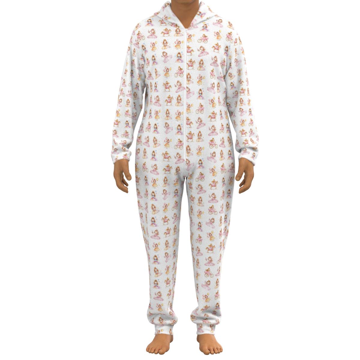 Princess Plush Hooded Jumpsuit