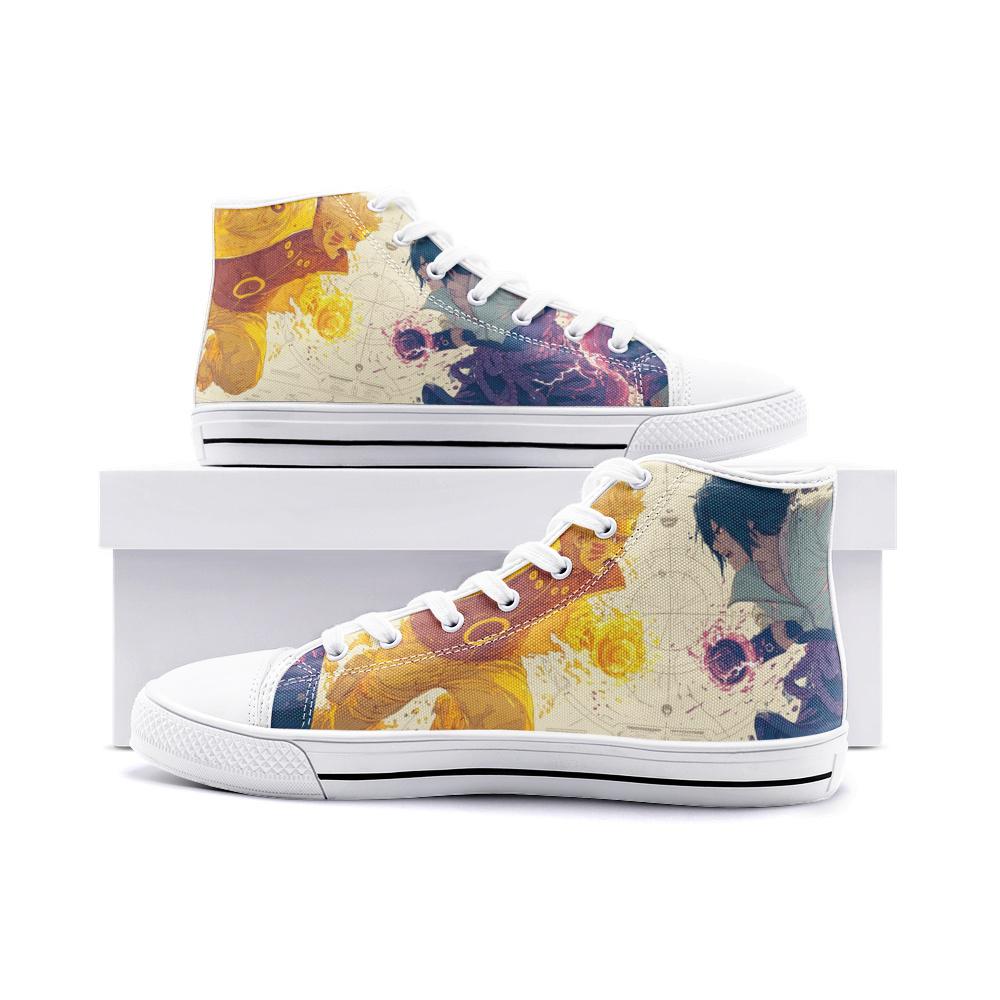 Uzu.NarutoXSasuke Unisex High Top Canvas Shoes
