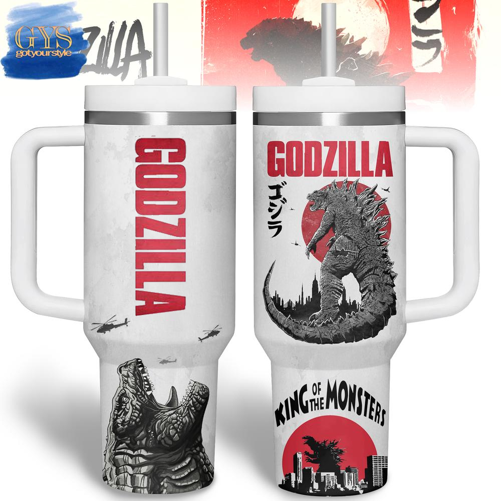 god zilla King Of The Monsters 40 Oz Cup
