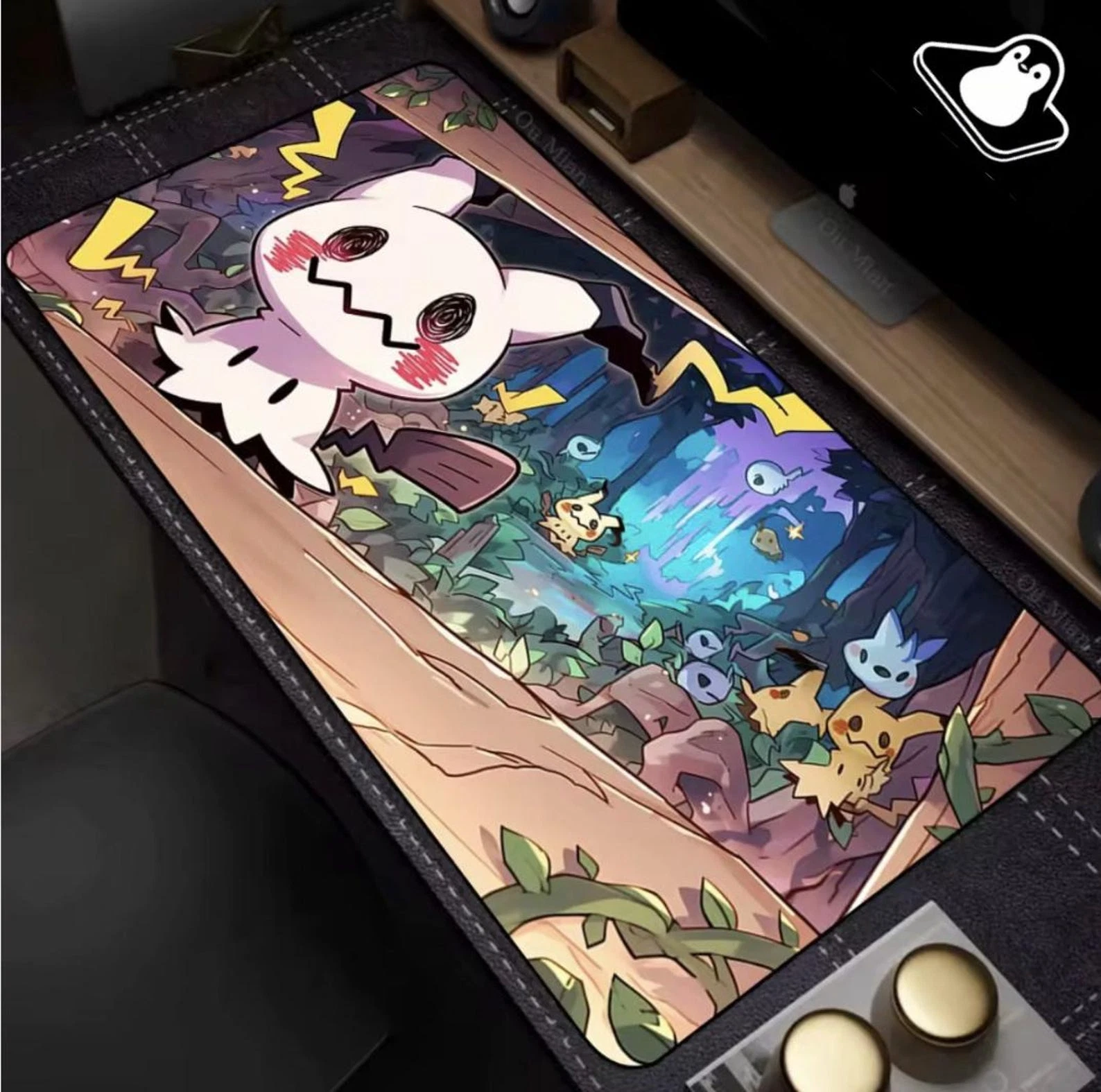 Cute Mimikyu Mouse Pad XL – PKM TCG Play Mat Gaming Desk Mat