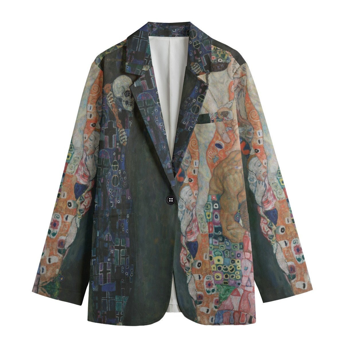 Klimt "Life and Death" Unisex Cotton Blazer