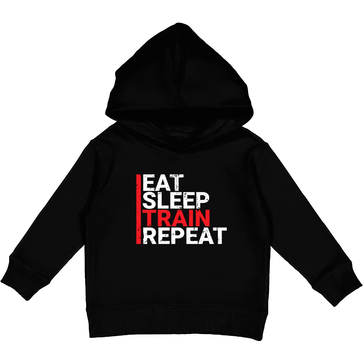 Eat Sleep Train Repeat Kids Pullover Hoodies