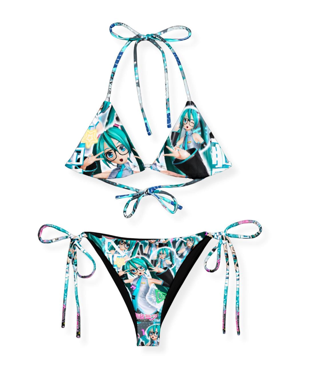 Y2K Inspired Kawaii Harajuku Cyber Rave Bikini