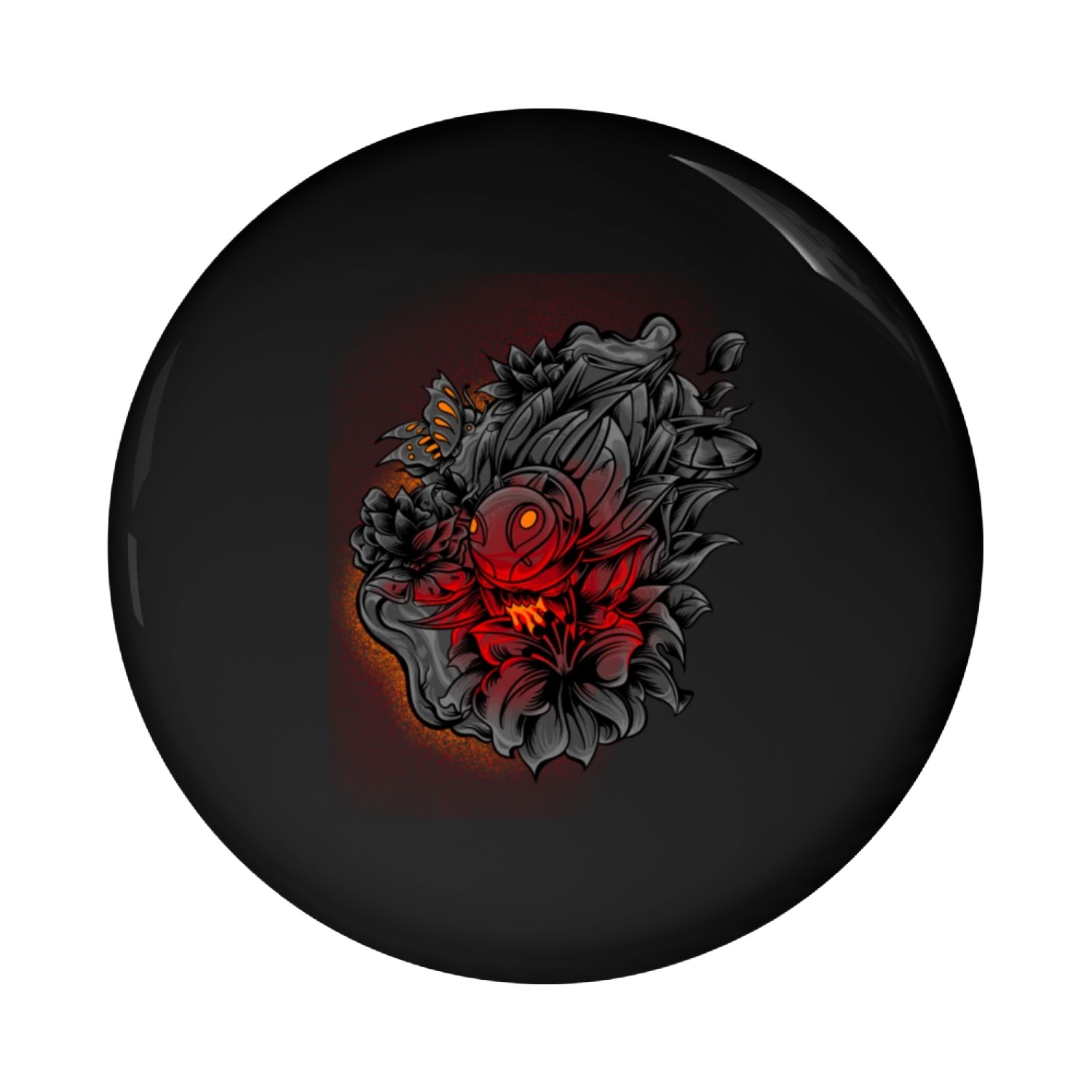 Neon Nature Pin Buttons
